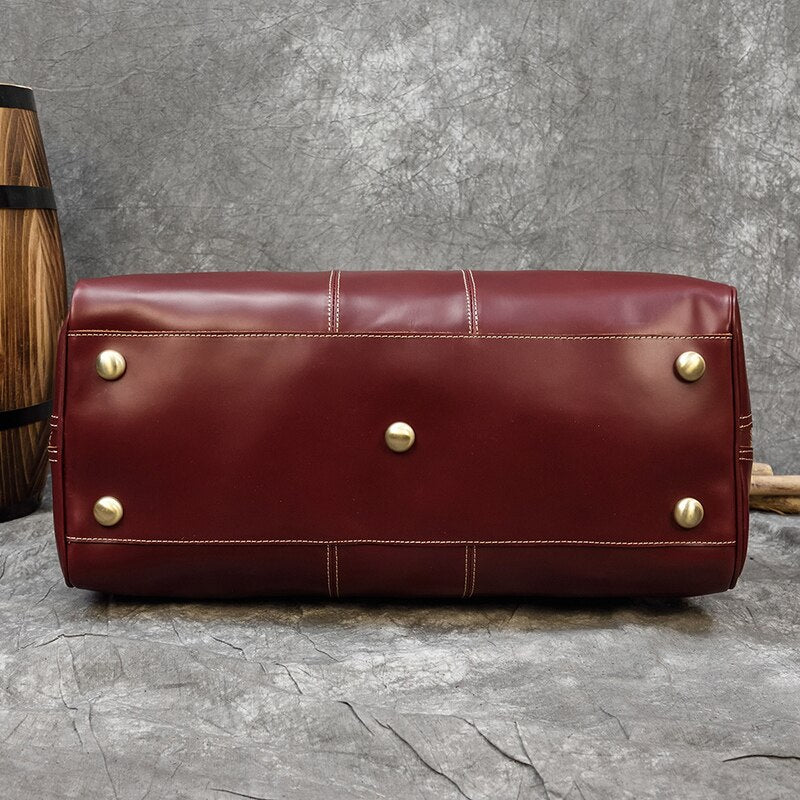 Vavas Sac de voyage en cuir - Weekender de luxe pour hommes et femmes