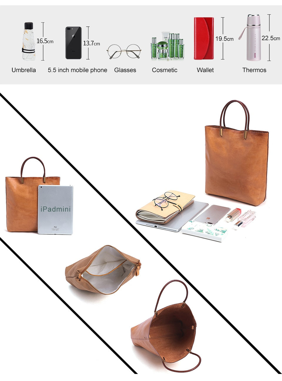 Sac en cuir convertible Parisian Elegance