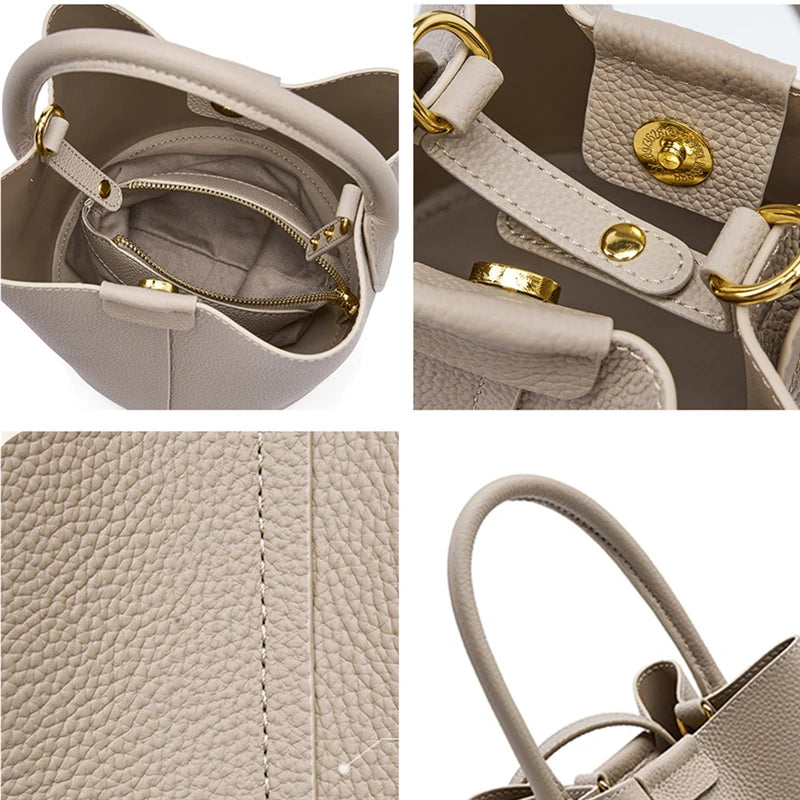 Toixen Sac à Main Classique en Cuir