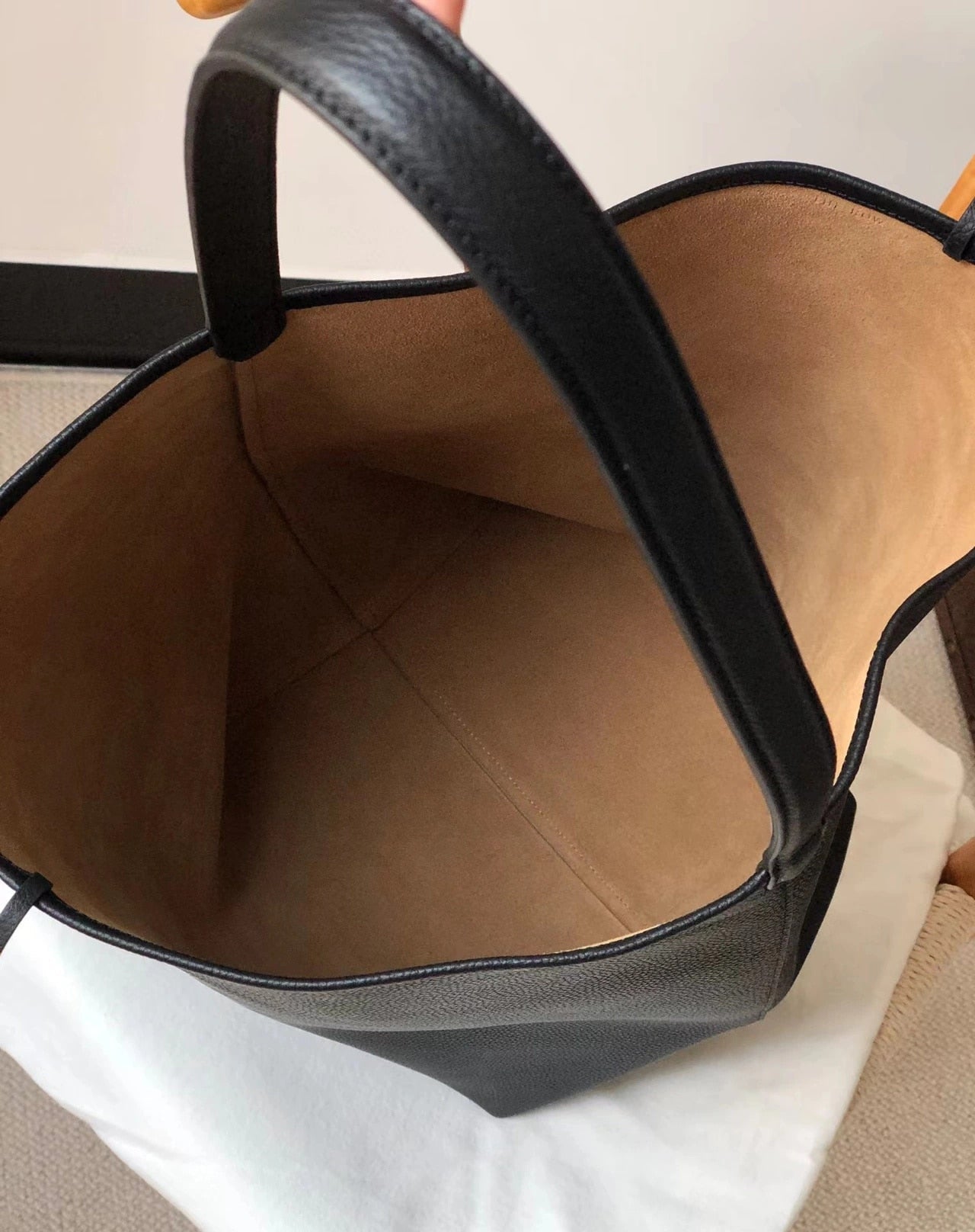 RowRuche Sac en cuir de vachette