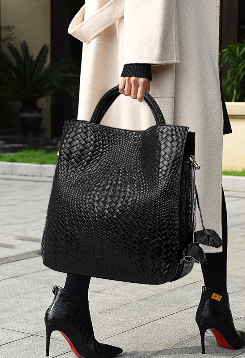 Sac Cabas Luxe Élégant Embrace en Cuir