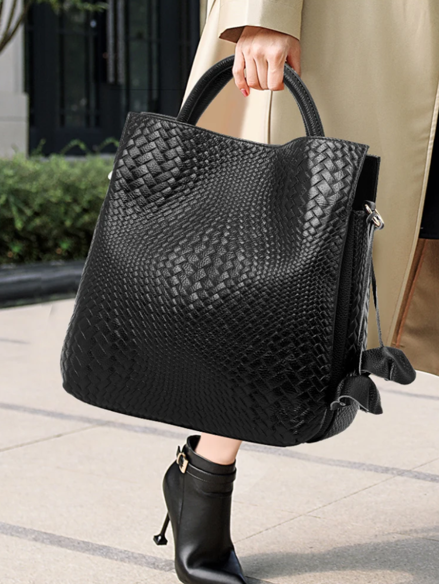 Sac Cabas Luxe Élégant Embrace en Cuir