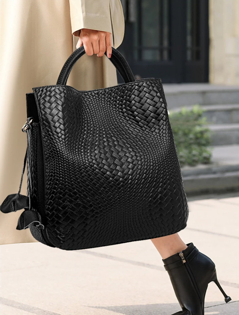 Sac Cabas Luxe Élégant Embrace en Cuir