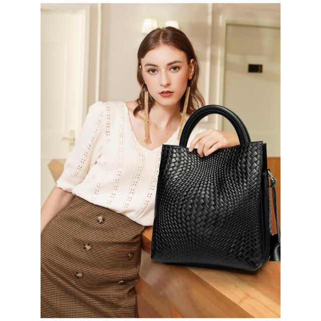 Sac Cabas Luxe Élégant Embrace en Cuir
