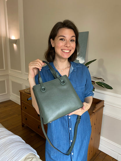 Timeless Vogue Sac à bandoulière en cuir véritable pour femme 2024