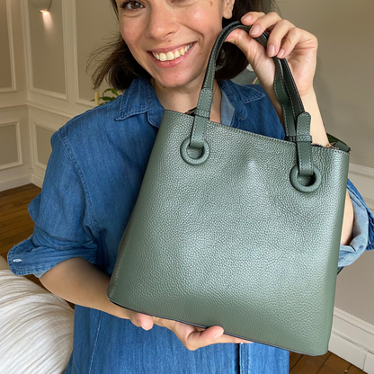 Timeless Vogue Sac à bandoulière en cuir véritable pour femme 2024