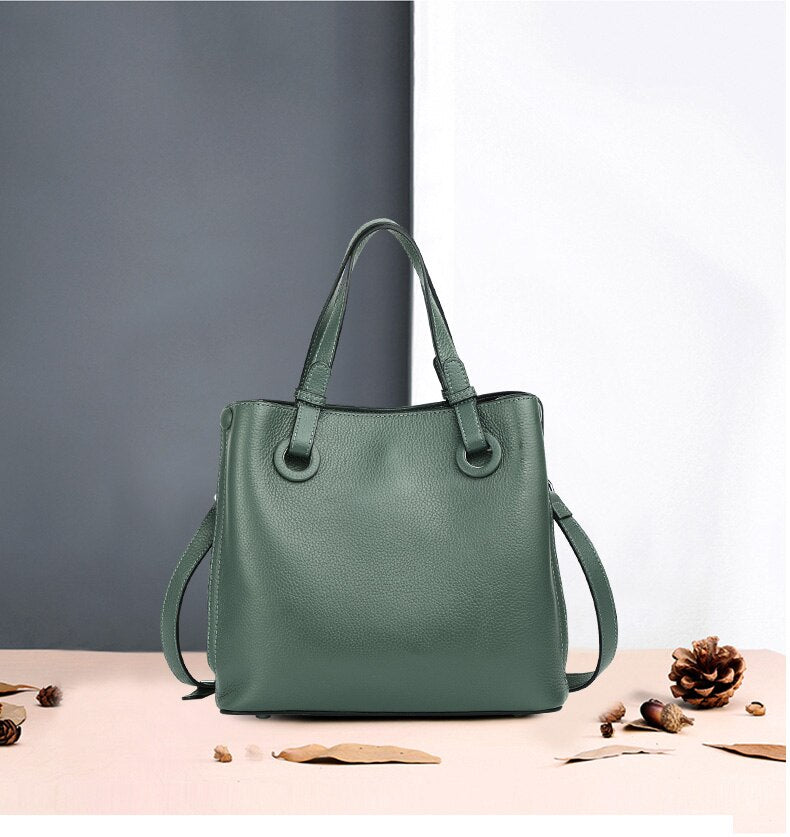 Timeless Vogue Sac à bandoulière en cuir véritable pour femme 2024