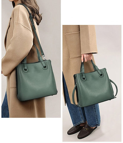 Timeless Vogue Sac à bandoulière en cuir véritable pour femme 2024